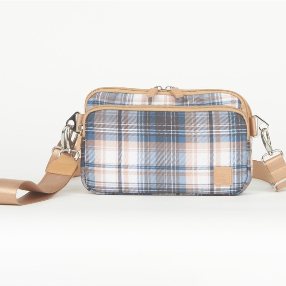 Ihkwip Handbags - IHKWIP The RFID Daily Crossbody w/ Removable Wristlet - Positively Plaid